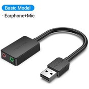 Resim Mukavele Ses Kartı Usb 3.5mm Ses Arabirimi Adaptörü Harici Ses Kartı Pc Laptop Standard Model 
