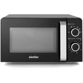 Resim Simfer SK 4603 W Siyah 20 Litre Mekanik Mikrodalga Fırın 