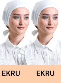 Resim İSTANBULSTYLEMODA 2 ADET Düz Dikişsiz Penye Bone 