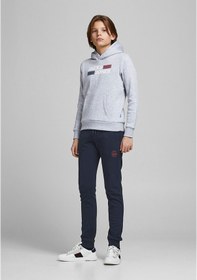 Resim Jack & Jones Logo Baskili Sweat Pantolon- Çocuk 12182767 Navy Blazer 