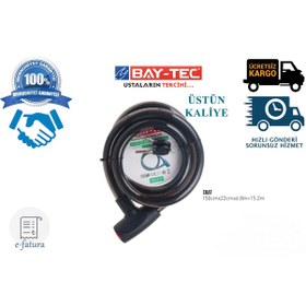 Resim Bay Tec Mk2478 Motosiklet Çelik Halat Kilit Motor Kilidi150 Cm N11.396 