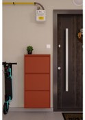 Resim Ceha 3'lü Metal Ayakkabılık - Taba K.AYK-3 /AB8004 