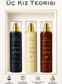 Resim Salten Lamıere 3'lü Parfüm Seti Kalıcı Kadın Secret Vücut Parfümü Eny Body Mist Parfüm Mad Manifest Spreyi 