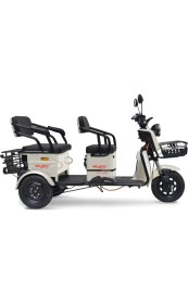 Resim Skyjet Master Car Elektrikli Moped Beyaz 