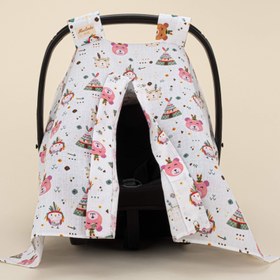 Resim Puset Örtüsü - Tek Taraflı - Pembe Ayıcıklar 