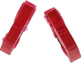 Resim NA PSP 2000 PSP 3000 için Deal4GO Sol Sağ L R Tetik Düğmesi Değiştirme - Şeffaf Kırmızı 