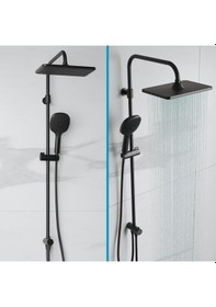 Resim Adell Mode S Rain Duş Sistemi -mat Siyah Mat Siyah 