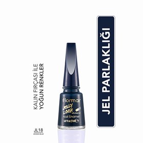 Resim Flormar Jelly Look Yoğun Pigmentli ve Jel Görünümlü Oje JL18 Ocean Blue 