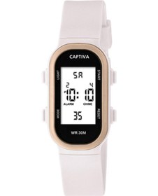 Resim Captiva Digital 3 Atm Suya Dayanıklı Işık+alarm+kronometre+takvimli Çoçuk Kol Saati Cp.yn.26.m03 Siyah 