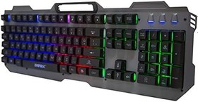 Resim Everest KB-197 TITANIO USB Aydınlatmalı Q Metal Yüzey Gaming Oyuncu Klavyesi 