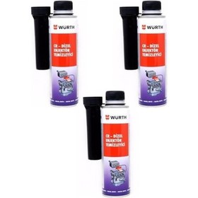 Resim Würth Dizel Enjektör Temizleyici 300 Ml 3'lü Paket 
