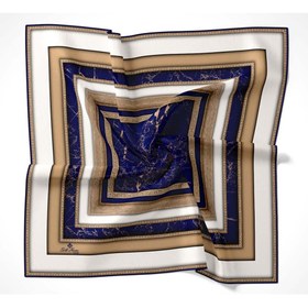 Resim Silk Home Twill Eşarp Cümbüş Desen - Siyah 