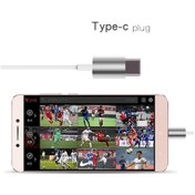Resim Willowhaven Type-c Kulak İçi Kulaklık: Xiaomi, Letv, Smartisan İçin, Hd Mikrofonlu, Tek Tuş Kontrol, Gri Renk/ Diğer 