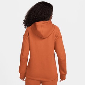Resim Nike Sportswear Tech Fleece Windrunner Kadın Turuncu Eşofman Üstü 