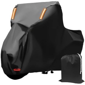 Resim Turcoshop11 Tokept 210d Oxford Motosiklet Örtüsü Rüzgar Geçirmez Su Geçirmez Xxl Honda Suzuki Kawasaki Yamaha 