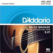 Resim D'Addario EJ11 Akustik Tel Set Light 