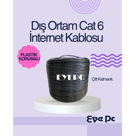 Resim 15M Ethernet Lan Kablosu – Cat6 – Oyun, Tv, Bilgisayar Için Ideal 15METRE 
