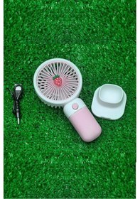 Resim Büro Ev Ofis Hediyesi İçin Sevimli Telefon Tutuculu El Fanı 