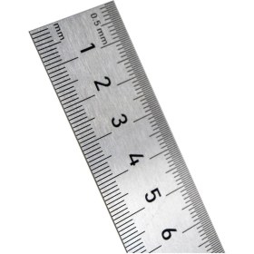 Resim Normadia Çift Taraflı Çelik Cetvel 500 Mm, Hassas ve Dayanıklı Ölçüm Aracı 