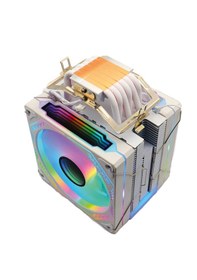 Resim Zoko Ice Pro Wp6 Beyaz Auto Rainbow Fanlı Kule İşlemci Fanı 