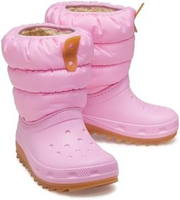 Resim Crocs 207684 Classic Neo Puff Boot T Pembe Çocuk Bot 