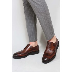 Resim Fast Step Hakiki Deri Erkek Oxford Ayakkabı 237MA625 