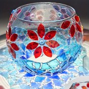 Resim 60 adet/1 Paket Karma Renk Şeffaf Yaprak Şekilli Cam Parçaları Mosaic Renkli Cam Parçaları DIY Cam Sanatı ve Türk Mozaik Lamba Yapım Malzemeleri için Uygundur, El Yapımı Malzemeler 