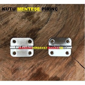 Resim Anadoluhirdavat Dekoratif Mini Tavla Ve Kutu Menteşe Krom Renk Pirinç 2Adet 