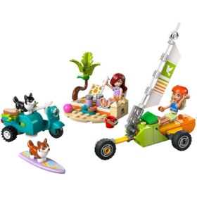 Resim BURCU MODA LEGO Friends Sörfçü Köpekler ve Scooter Macerası 42641 