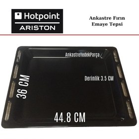 Resim Hotpoint Ariston Uyumlu Ankastre Fırın Emaye Tepsi 44.8 X 36 - 446898115 