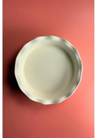 Resim Tart Fırın Kabı - Seramik Bisküvi Ham Ürün 