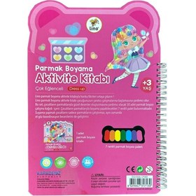 Resim Lino Parmak Boyama Aktivite Kitabı - Dress Up 