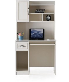 Resim Sivas Gözde Mobilya Irmak Çalışma Masası Ceviz 90 x 167 cm Beyaz 