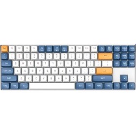 Resim Aigo A87 Brown Sugar Mavi Switch Kablolu Mekanik Oyuncu Klavye 