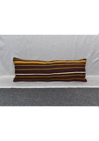 Resim Zehra Abla Halı Yeni El Dokuma Dekoratif Lumbar Kilim Kırlent Yastık Kılıfı 6210 