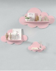 Resim Genel Markalar Pembe Bulut Raf Set 3 Lu 