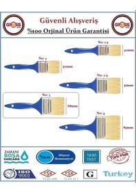 Resim Aldeko Plastik Saplı Kestirme Boya Fırçası - No: 3 
