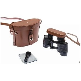 Resim Baigish 6x24 Orjinal Deri Çantalı Subay Dürbünü Su Geçirmez Artıkıl Özellikli- Rus Malı 1000m/86m Açık Sarı 