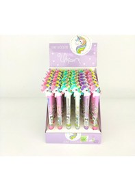 Resim Unicorn Başlıklı 2 Renk Tükenmez Kalem Yeşil 