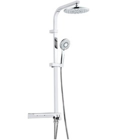 Resim Tema Hill Star Tepe Duş Seti 55138 Krom 