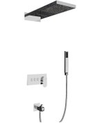 Resim Fause Fau111 Ankastre Comfort Panel Şelale Duş Seti Krom 