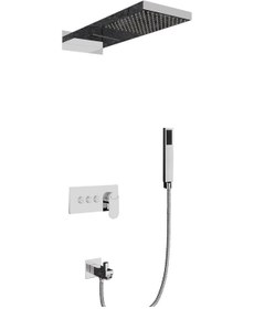 Resim Fause Fau111 Ankastre Comfort Panel Şelale Duş Seti Krom 