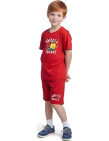 Resim Fyk Kids Erkek Çocuk 3'lü Set T-shirt-kapri Takımları Çok Renkli 