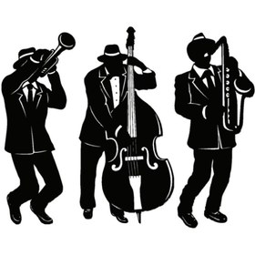 Resim Genel Markalar Caz Müzik Temalı Oto Motor Laptop Duvar Folyo Sticker (TİP 3) 10x8 Cm 