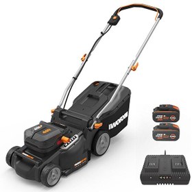 Resim Worx WG737E 40Volt 4.0Ah Li-ion 37CM Profesyonel Kömürsüz Şarjlı Çim Biçme 