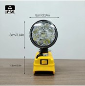 Resim Oldfriend 27w 2850lm Şarjlı Led İş Lambası Su Toz Dayanıklı 2 Usb Portlu 