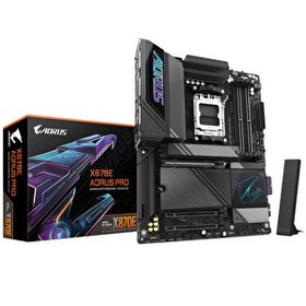 Resim Gigabyte X870E Aorus Pro WiFi7 DDR5 8200 MHz OC M.2 HDMI/USB-C PCIe 5.0 AM5 ATX Anakart 
