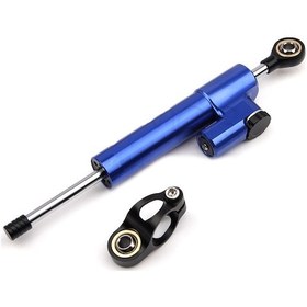 Resim Moveevo Motosiklet Yön Stabilizatörü - Evrensel Titra Bar Modifikasyonu, Sallanmayı Önleyen Amortisör, Mavi Renk 