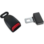 Resim Maiyame Otomatik İki Noktalı Emniyet Kemer Kilidi 2.5cm Geniş Dil Kilit Seti Abs+45 Çelik Malzemeyle 