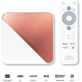 Resim Homatics Box R 4K Plus Lisanslı Android TV Box Rose Gold (4gb RAM/32GB Depolama) 
